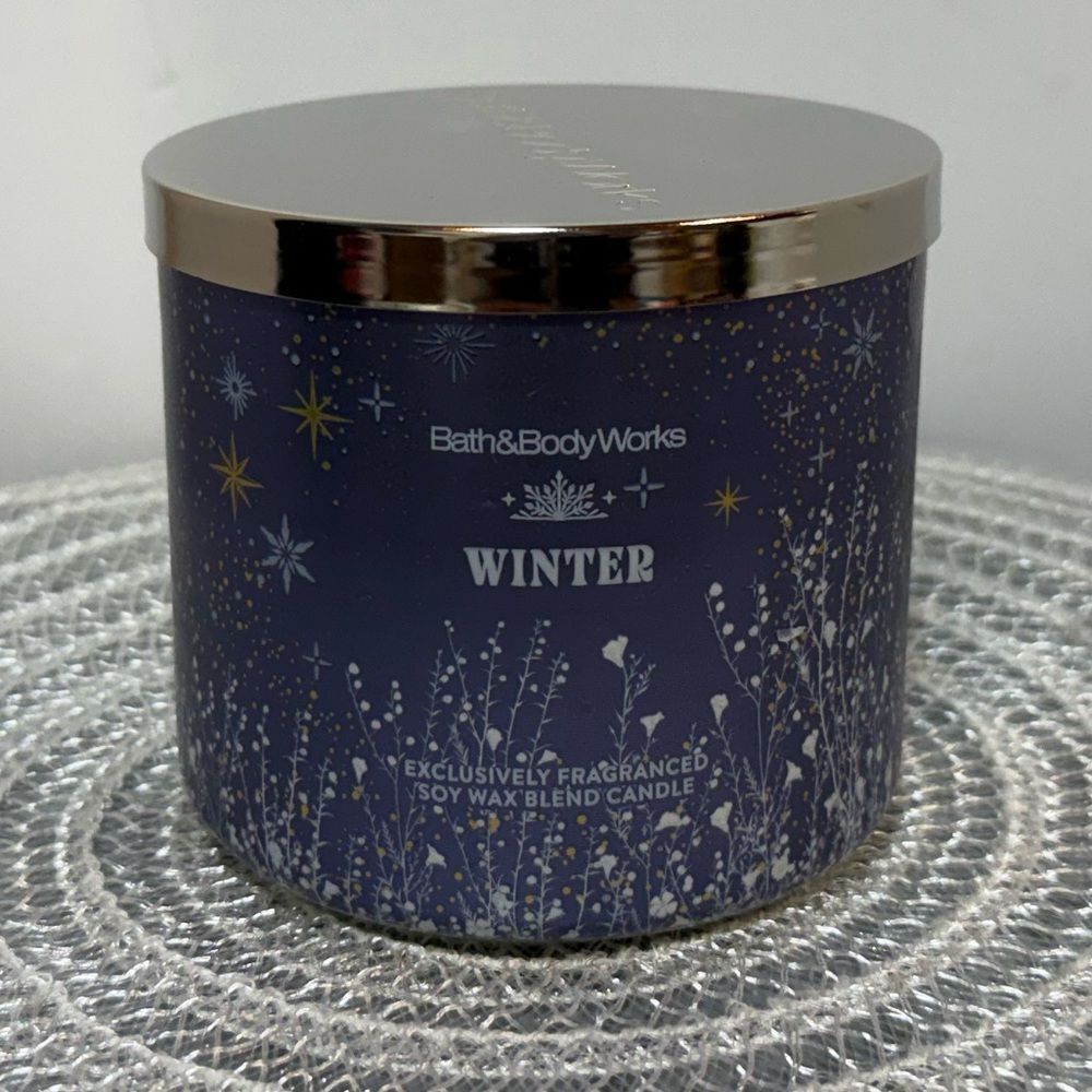 BBW Winter 3 Wick Scented Candle NWT